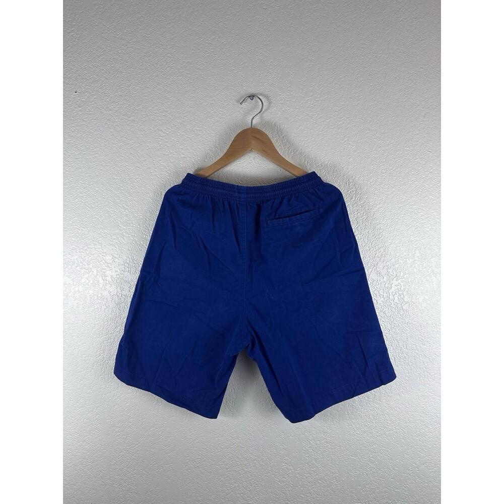 Stussy Blue Drawstring Shorts Made In USA Cotton Streetwear Mens Size M - Picture 2 of 8